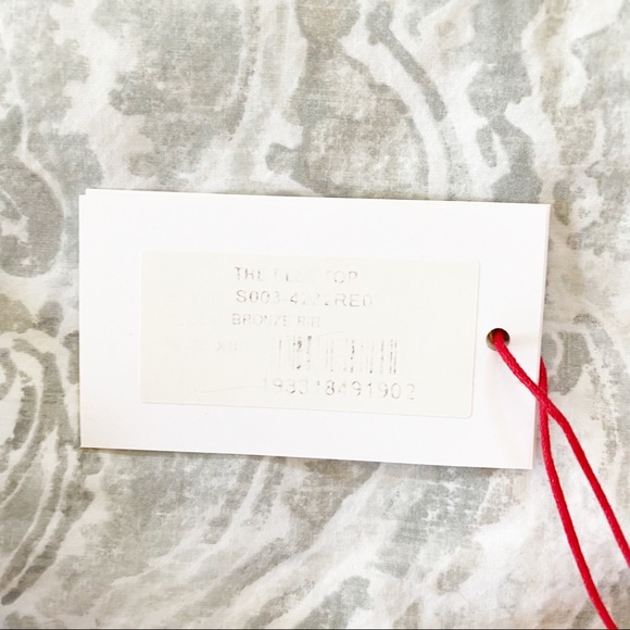 SOLID & STRIPED Bikini Top Orange Cream Stripes XS NEW NWT - Picture 5 of 8